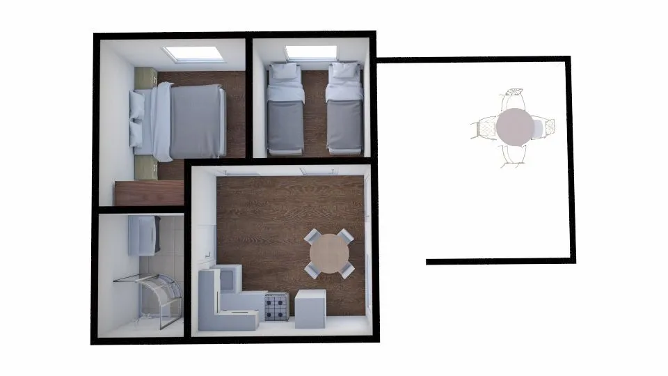 Půdorys apartmánu Apartmán 4